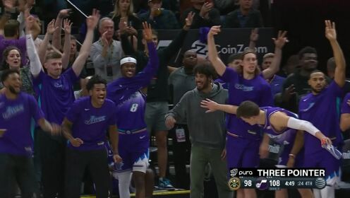 《NBA全场集锦》比斯利撤步三分迎射约基奇 魔性尬舞庆祝让约老师有点尴尬