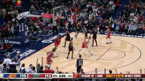 《NBA全场集锦》会当凌绝顶一览众山小！锡安飞天遁地再次上演暴力炸筐