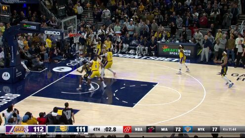 《NBA全场集锦》【原声】湖人112-111步行者 詹姆斯26分携手浓眉31+13率队险胜