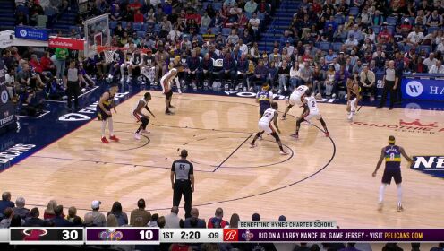 《NBA全场集锦》【纯享】热火vs鹈鹕精华回放 热火七人上双客场大胜鹈鹕取得两连胜