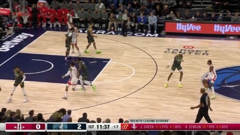 《NBA全场集锦》申京小抛投先拔头筹 爱德华兹不慌不忙突破勾手完成回应