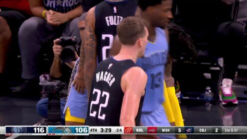 《NBA全场集锦》关键时刻挺身而出！瓦格纳死亡缠绕鬼手抢断三步上篮得手