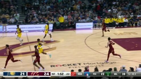 《NBA骑士》平地一声雷！阿伦飞天遁地单臂劈扣