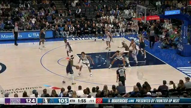 NBA常规赛：国王vs独行侠第4节中文解说回放