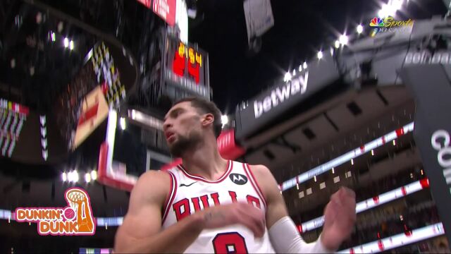 武切维奇小手一抖将球断下 拉文反击起飞滑翔劈扣