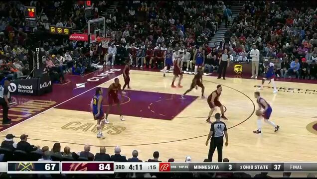 掘金vs骑士第3节中文解说回放