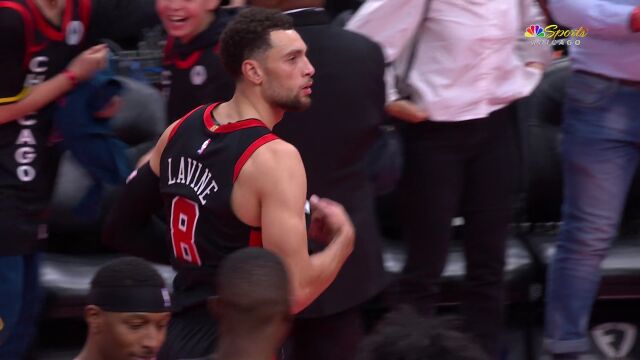 篮网109-107公牛 公牛双枪空砍24+24拉文错失绝平2分