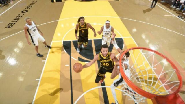马刺vs勇士精华回放 库里7记三分砍35+6文班亚马22+9