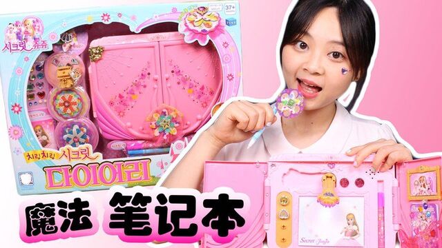 珠珠的秘密之魔法笔记本玩具 手工小花超美的!
