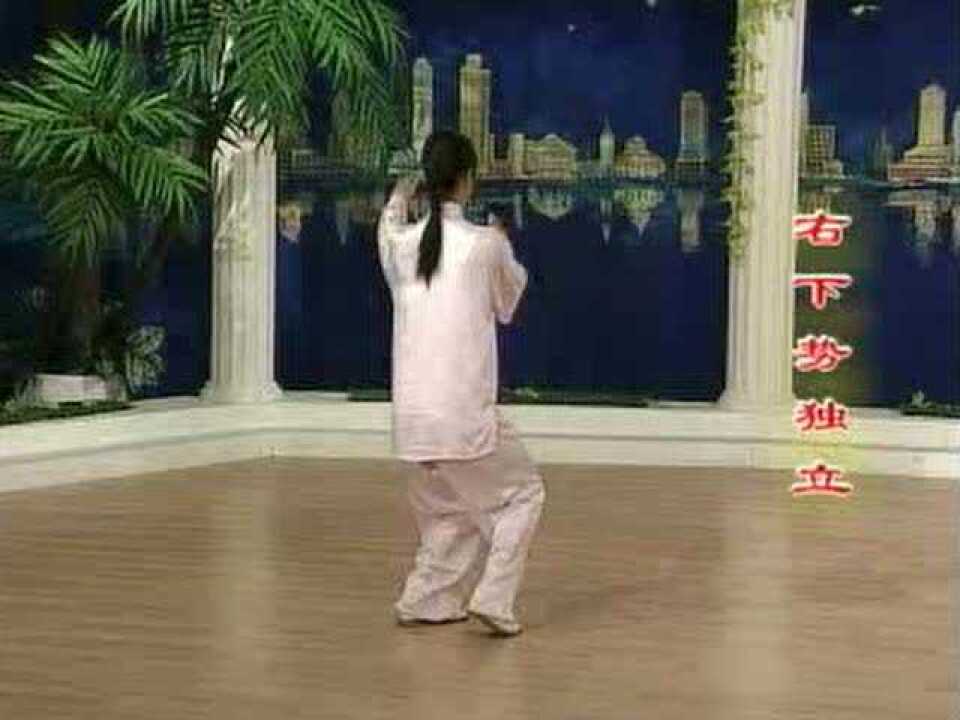杨式太极拳二十四式(背面全套演示)_高清1080P在线观看平台_腾讯视频