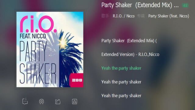 歌曲名partyshaker