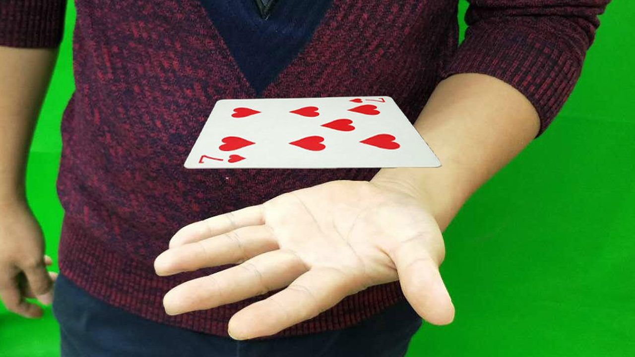 魔术教程：扑克牌在手掌上悬浮，揭秘后真简单_高清