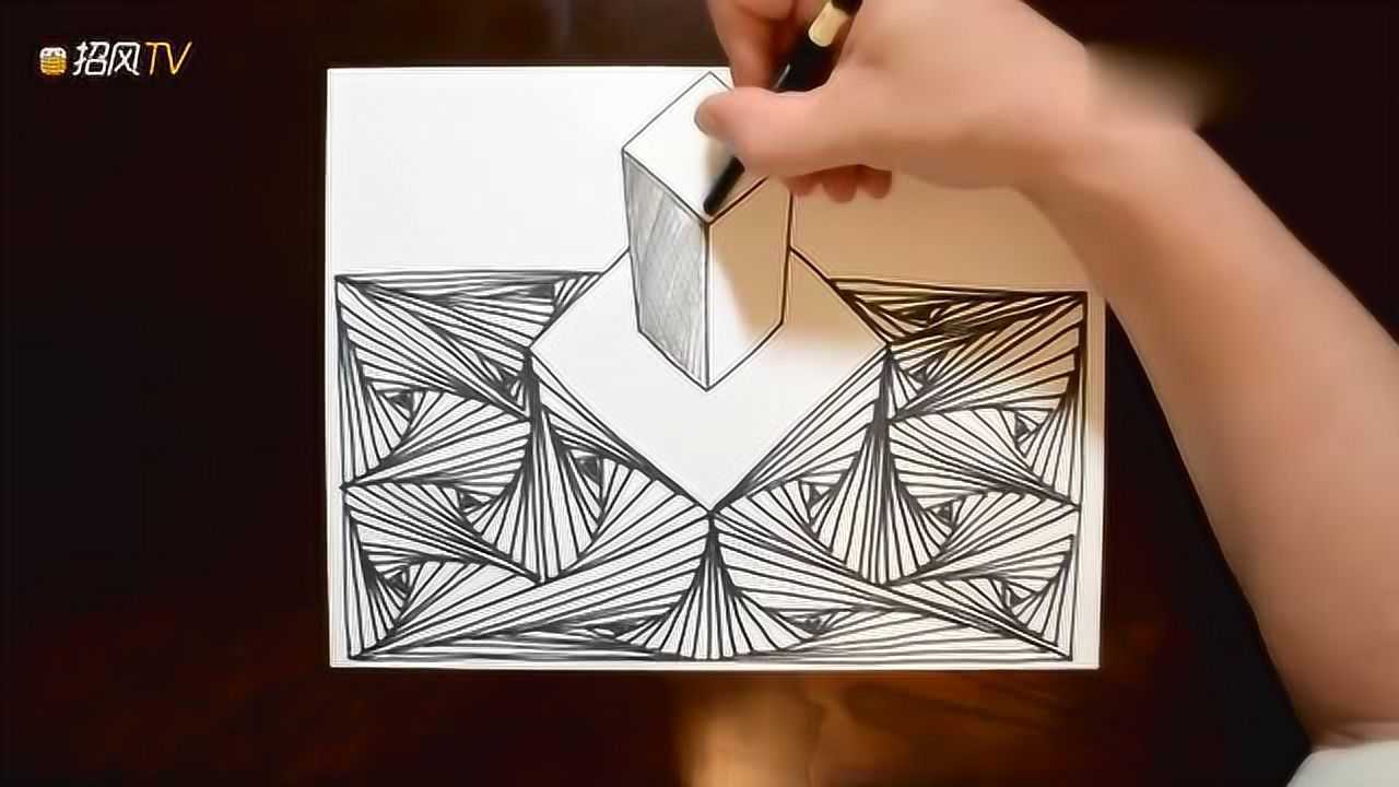 神奇的视觉错觉:明明只是画线,最后变成这个样子