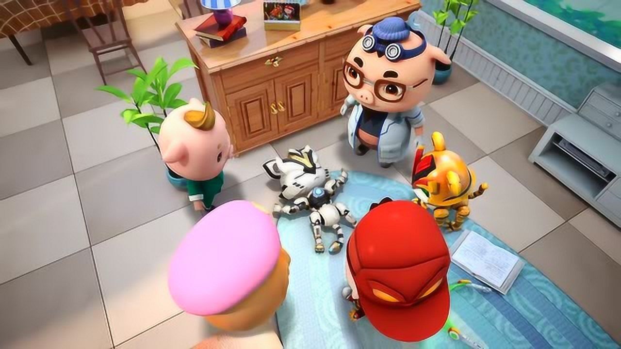 猪猪侠之超星萌宠 制服钢齿虎13号