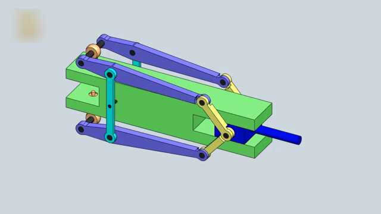 四杆曲柄滑块机械结构,看看动态原理