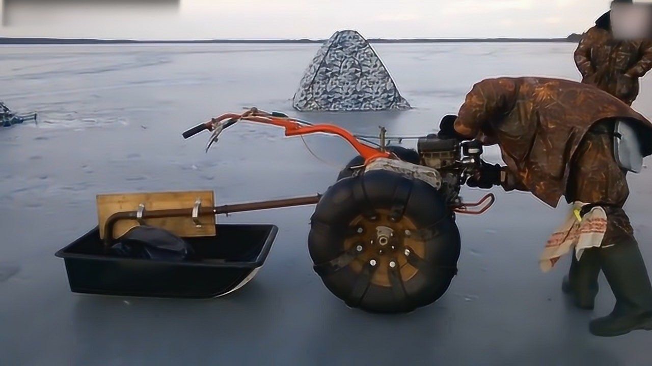 民间牛人自制雪地车滑冰车大集锦不看后悔了