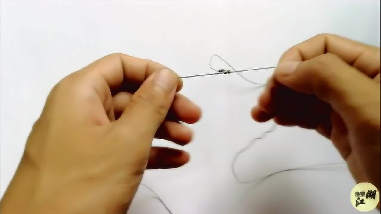 钓鱼：绑串钩方法，可以更换子线的绑法_腾讯视频