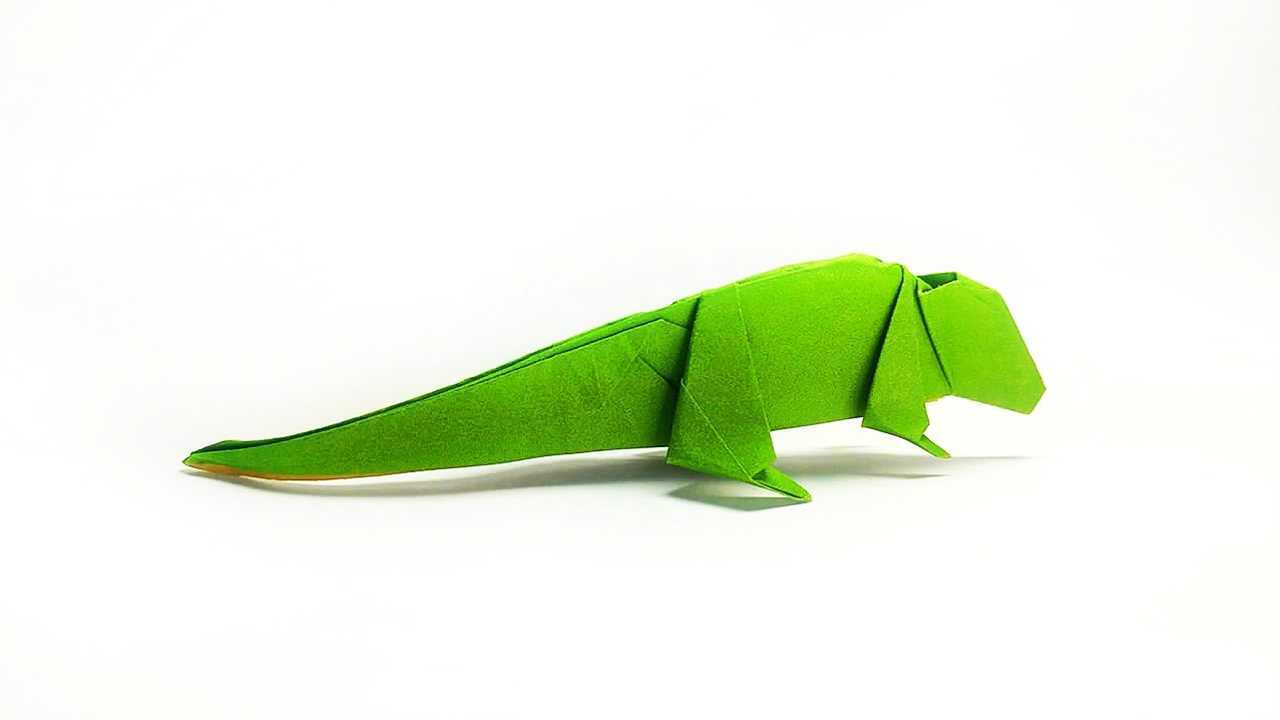 手工折纸diy,教你折纸蜥蜴的简单方法