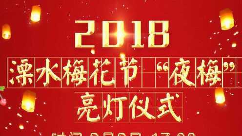2018南京溧水梅花节“夜梅”亮灯仪式