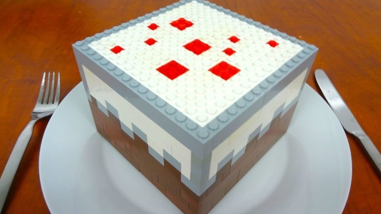 我的世界真人版制作一个好吃的蛋糕乐高版