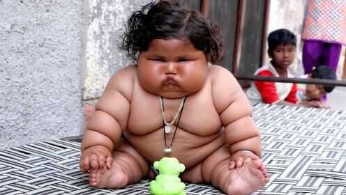 印度第一小胖妞，体重一个顶仨，吃掉了家里一半口粮