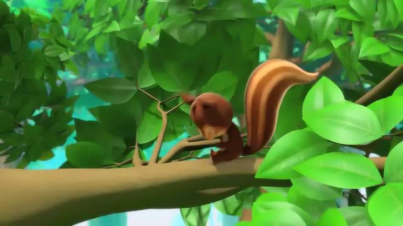 萌鸡小队 小松鼠对猫头鹰叔叔动手动脚