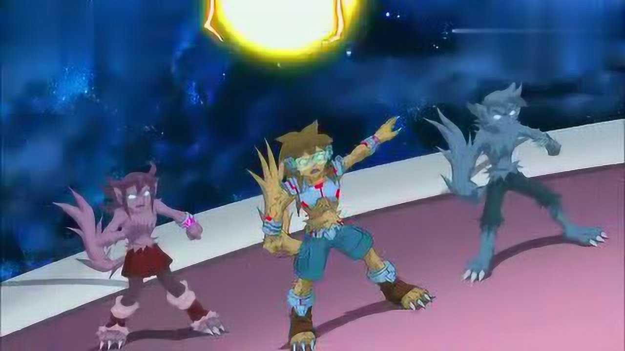 纳米神兵迪曼双姝的防护屏把小光和敏敏的元素球都给反弹了