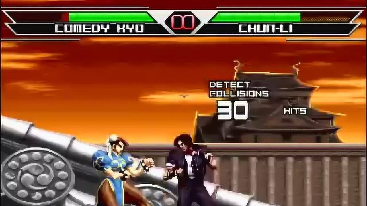 mugen ryona 草薙京 vs 春丽