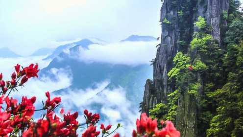 中国旅游日俯瞰徐霞客游线标志地江西羊狮慕