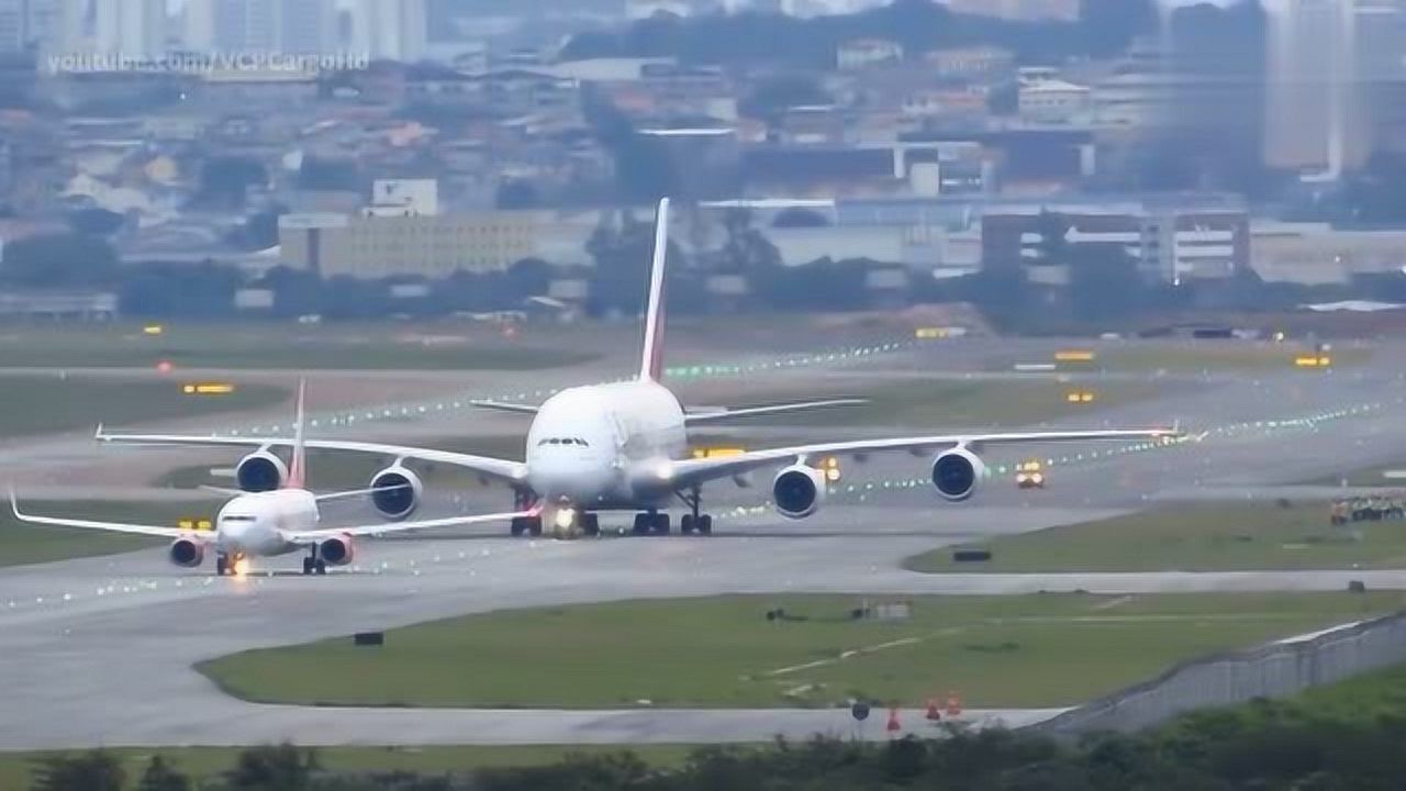 空中客车A380飞机与波音737飞机尺寸的比较,太有趣了!_高清1080P在线观看平台_腾讯视频