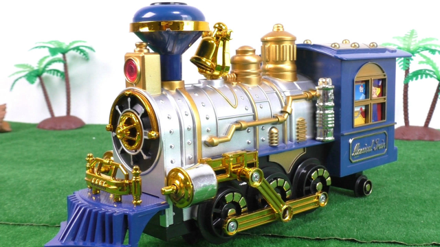 蒸汽火车玩具会发光和冒烟的蒸汽古典火车模型玩具