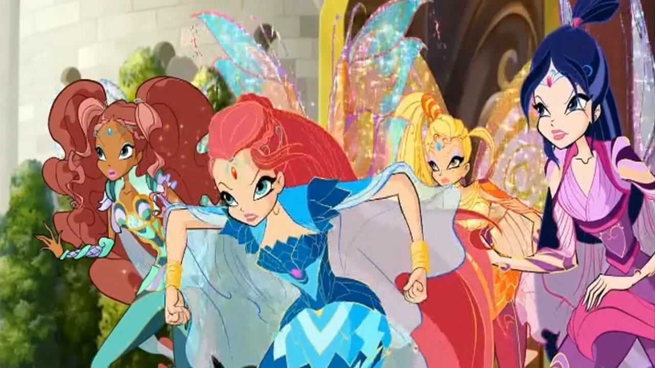 魔法俏佳人仙灵们得到了神奇的魔法棒