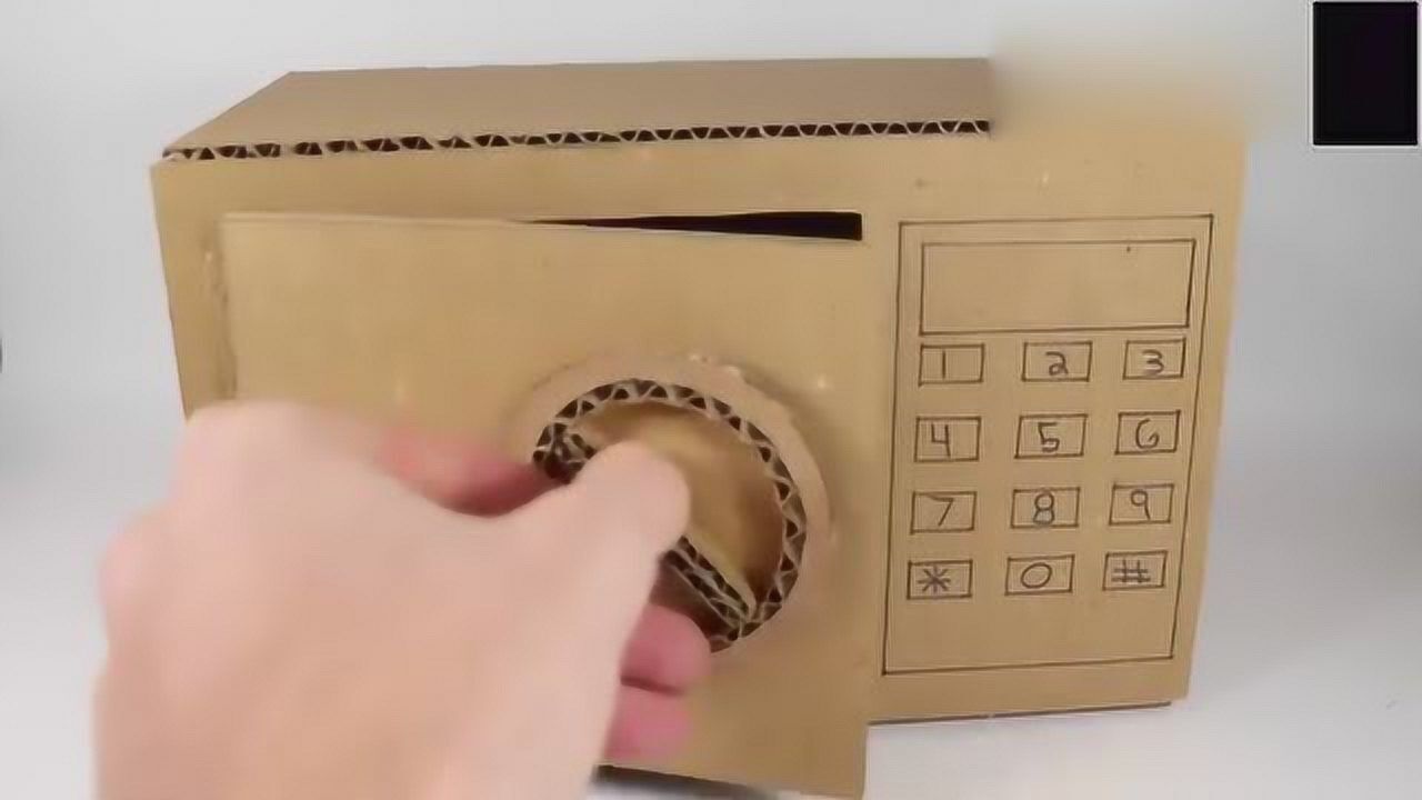 手工达人教你用纸板做个保险箱,快来试试吧