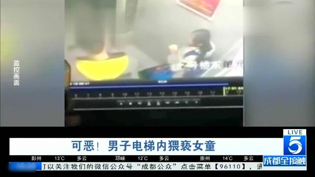 男子电梯内猥亵女童，被抓直说：对不起！_腾讯视频