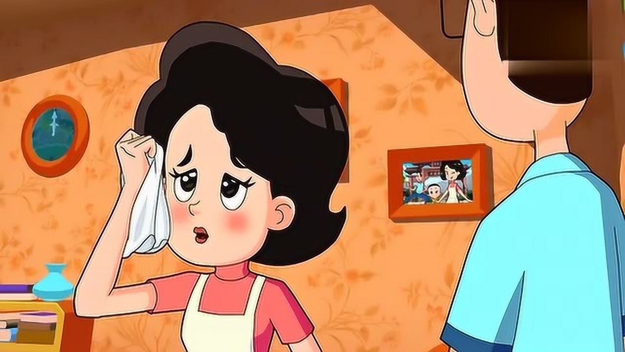 大头儿子和小头爸爸:围裙妈妈原来也有调皮的一面,太搞笑了!