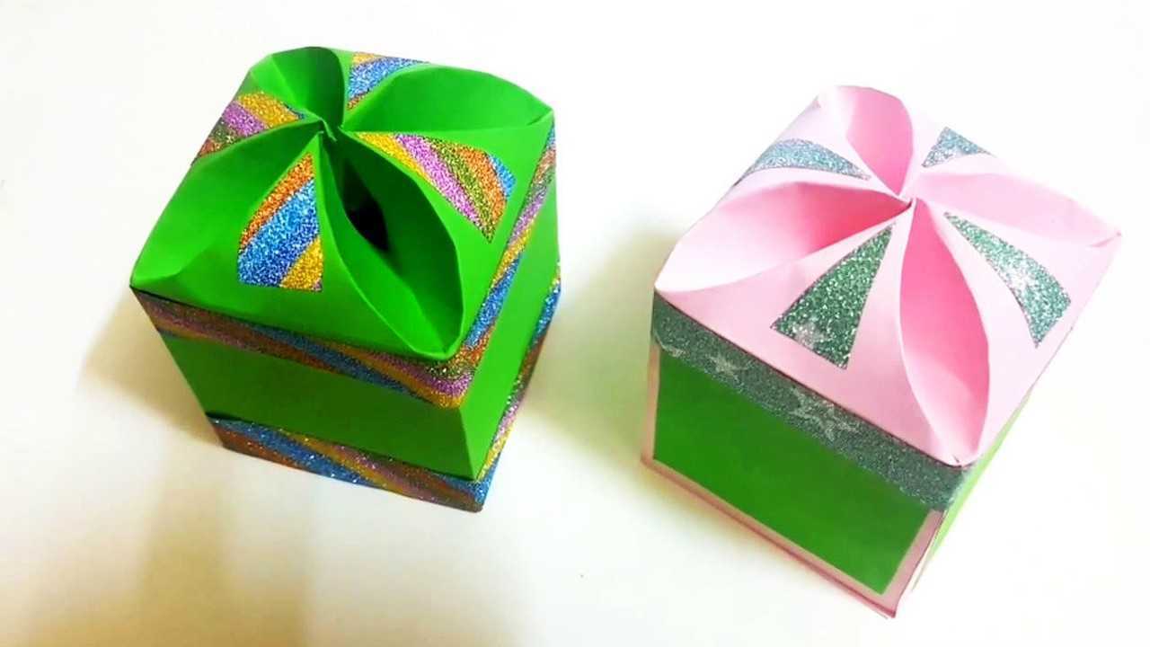 手工制作方纸盒教你折叠一个漂亮的礼物盒