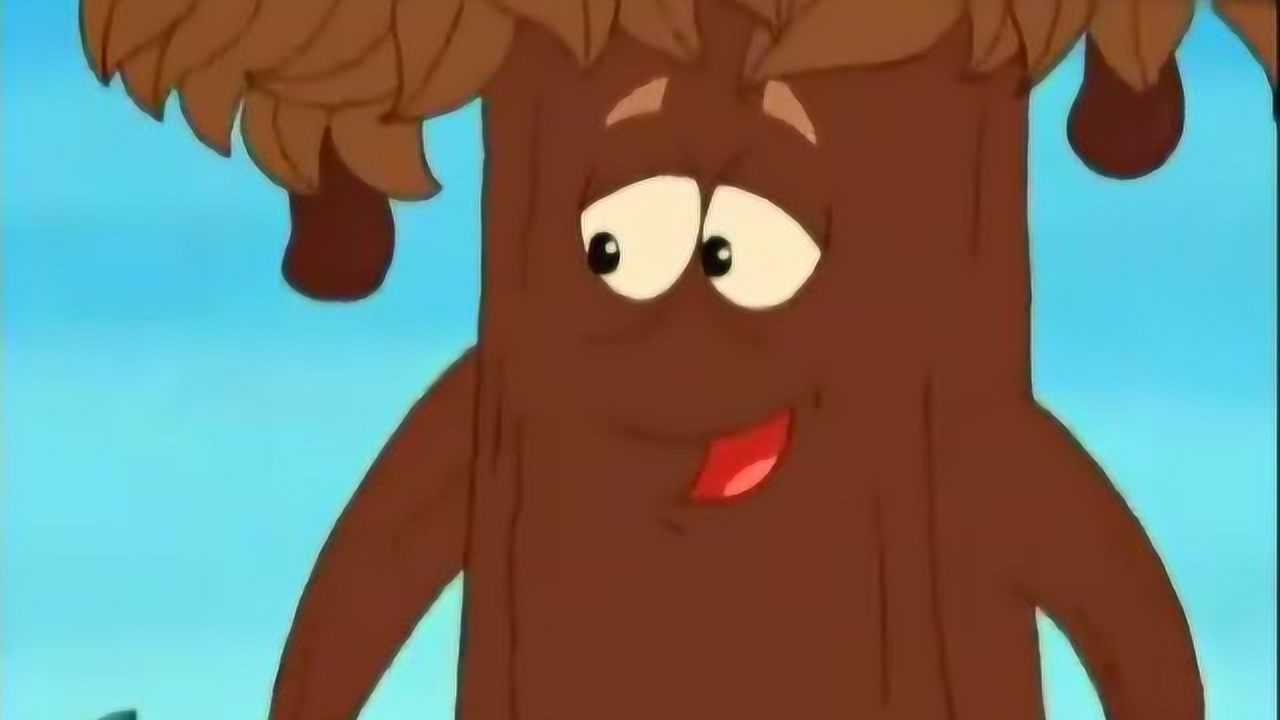 爱探险的朵拉:朵拉,布茨和巧克力树一起唱起巧克力之歌,太棒了_腾讯