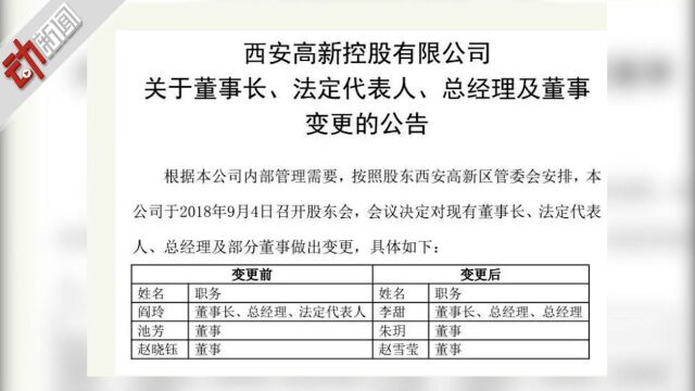 西安千亿国企“80后董事长95后董事”三人被停职 纪工委介入调查