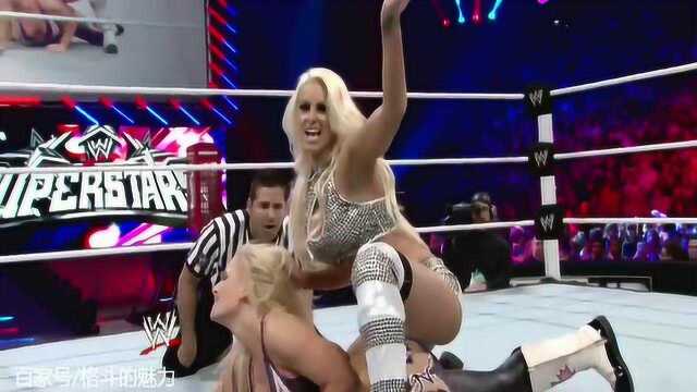 WWE:Maryse一连重击与一招锁头!网友:好狠的女人