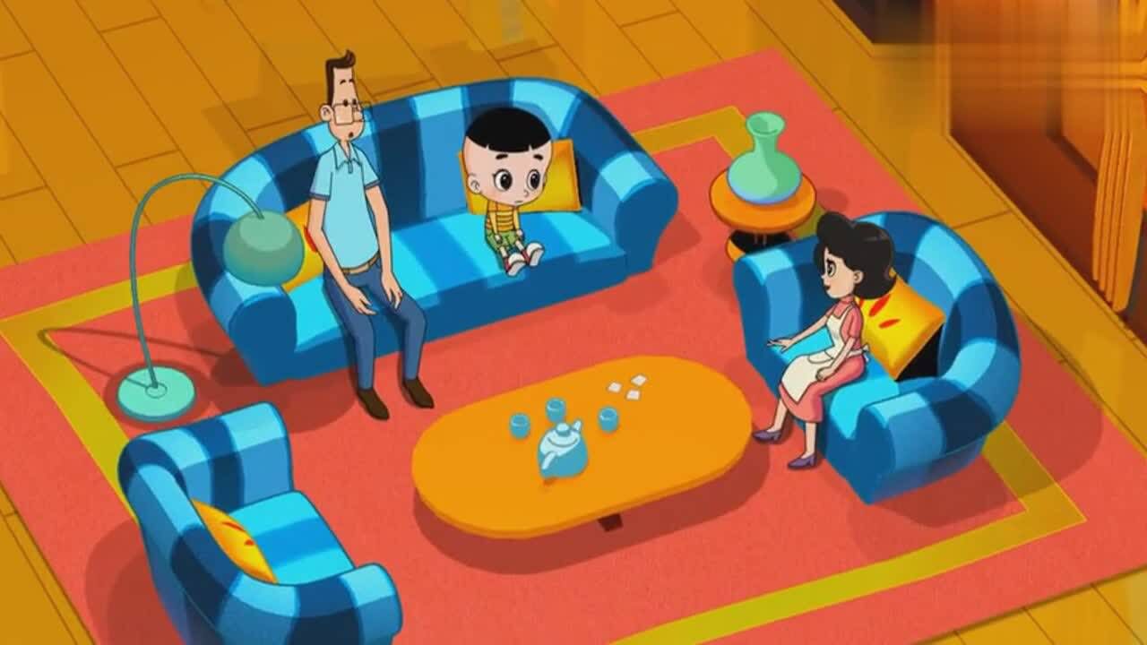 大头儿子一家玩绕口令比赛大头儿子惨败