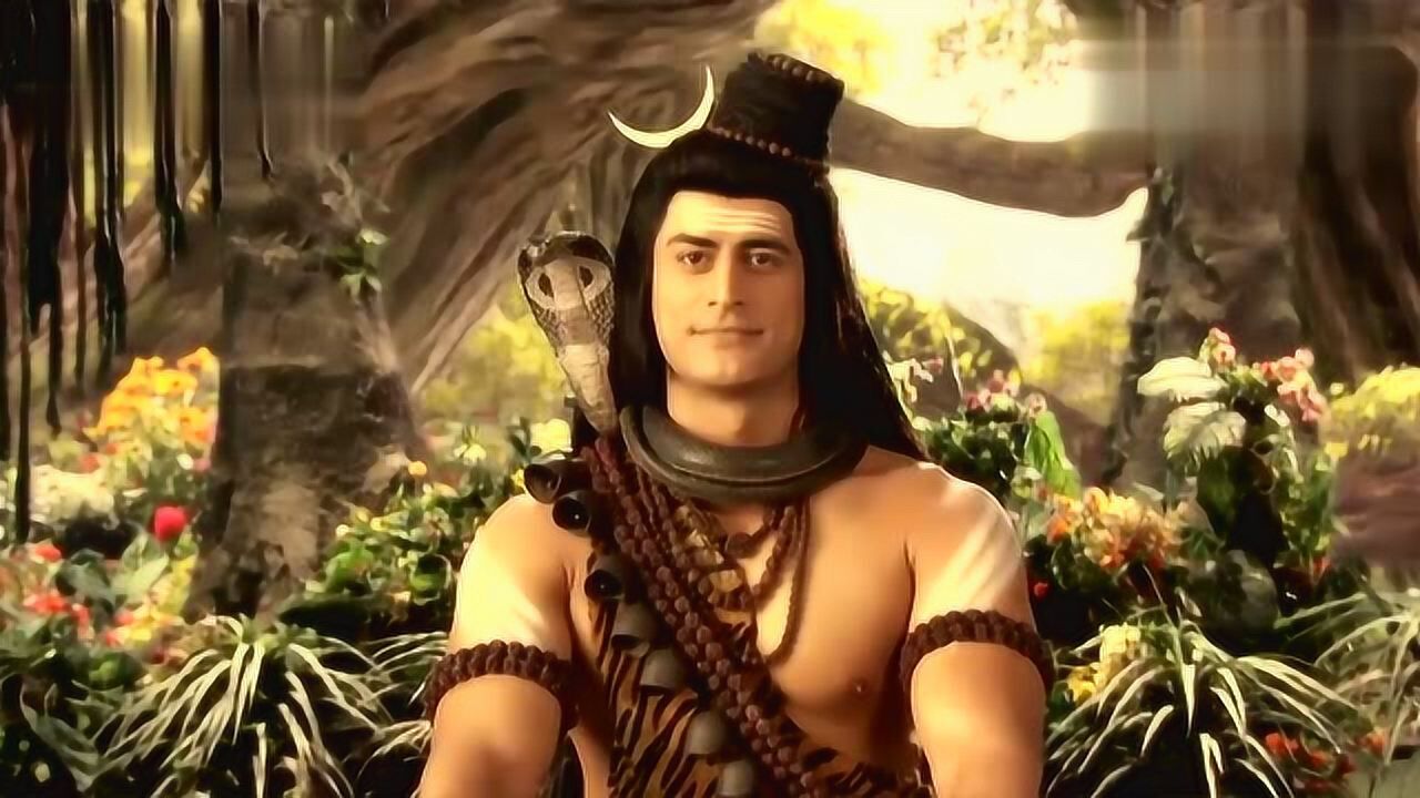 湿婆神的儿子坐着孔雀,找舅舅世尊毗湿奴,询问怎样建造完美房子