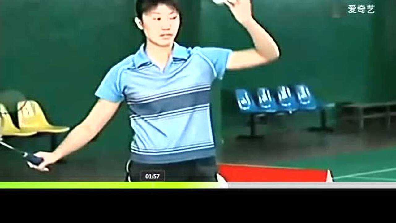羽毛球教学——正手发高远球_腾讯视频