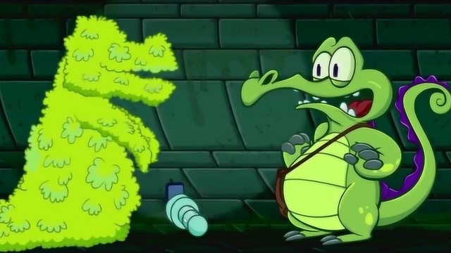 鳄鱼小顽皮历险记,鳄鱼遇到了一只会变大怪物,太好笑了