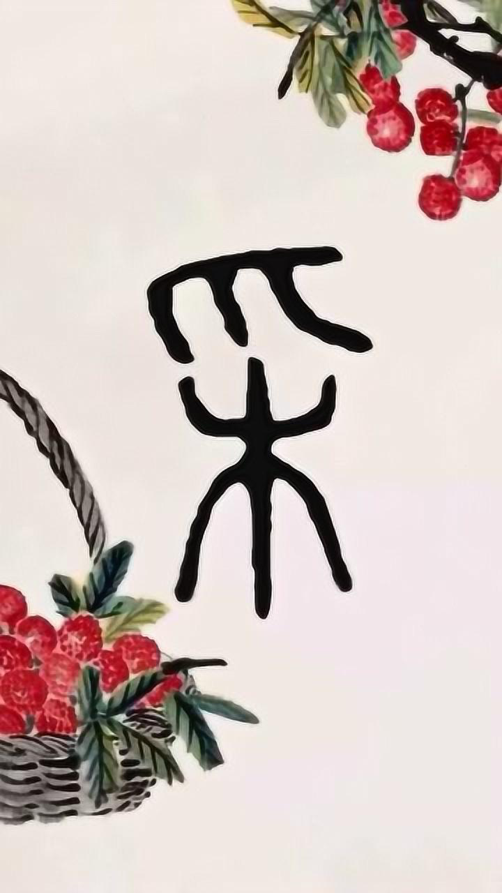 用手摘树上的果子叫采从甲骨文到象形文字再到现在的演变过程