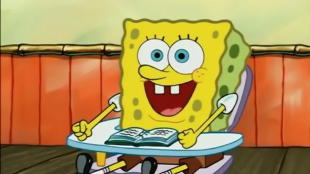 海绵宝宝:泡芙老师在上课,海绵宝宝很是兴奋