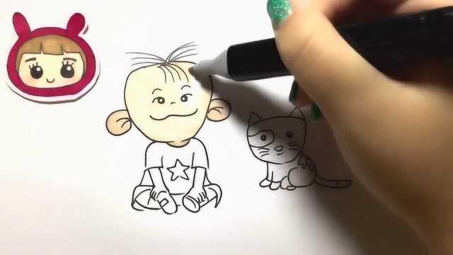 可乐姐姐学画画-大耳朵图图和小怪