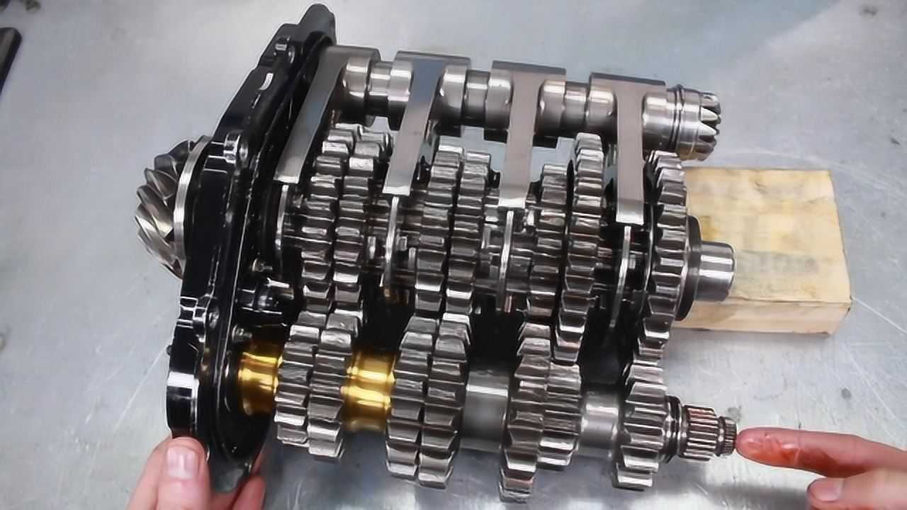 拆解1997年f1赛车变速箱演示转鼓序列式换挡机构