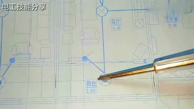 照明平面图怎么看?怎么定位电灯线盒的位置?老电工手把手教给你