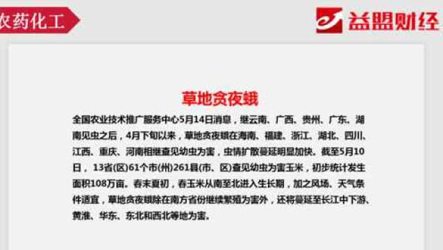 主题分享:我国农药迎来黄金上升期 可以适当配置