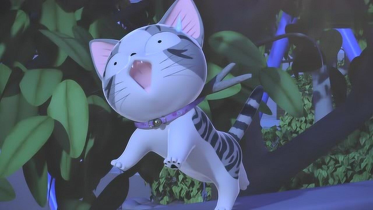 《甜甜私房猫》糟糕,小奇脖子上的项链被树枝卡住动不了,怎么办